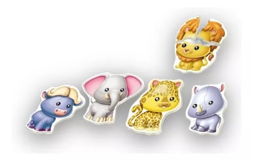 5 Rompecabezas Baby Educa animales salvajes – ToyCo