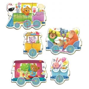 5 Rompecabezas Baby Educa tren de los animales – ToyCo