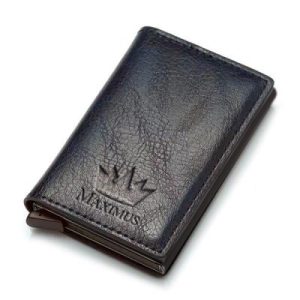 Billetera Tarjetero de Cuero – Maximus – Black